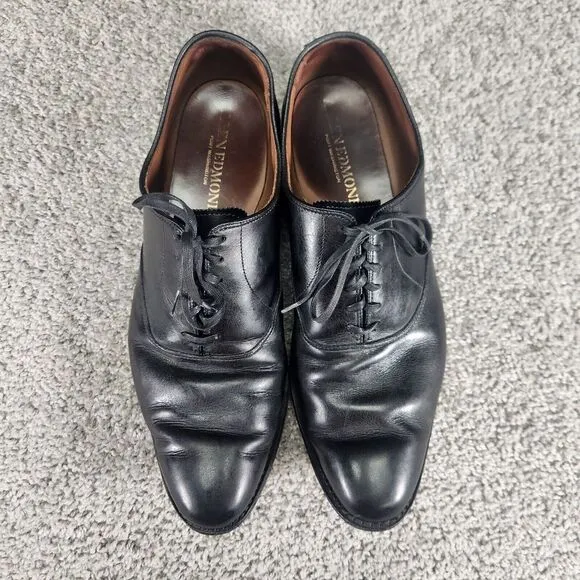 Allen Edmonds Shoes Mens Size 12 Carlyle 8830 Plain Toe Oxford Black‎ Leather