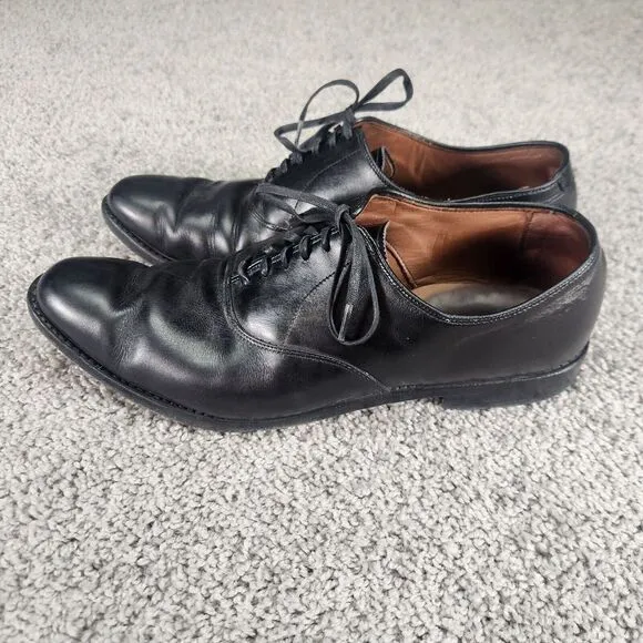 Allen Edmonds Shoes Mens Size 12 Carlyle 8830 Plain Toe Oxford Black‎ Leather