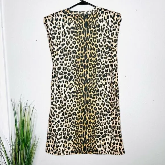 All Saints Coni Tank Leopard Print Dress