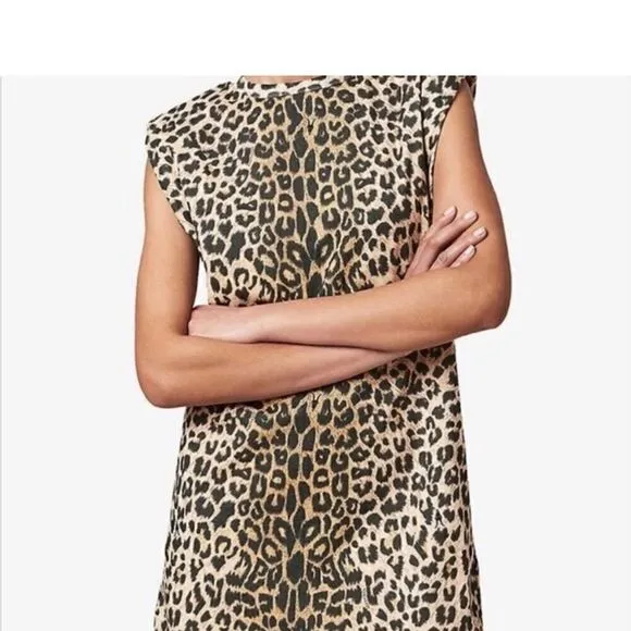 All Saints Coni Tank Leopard Print Dress