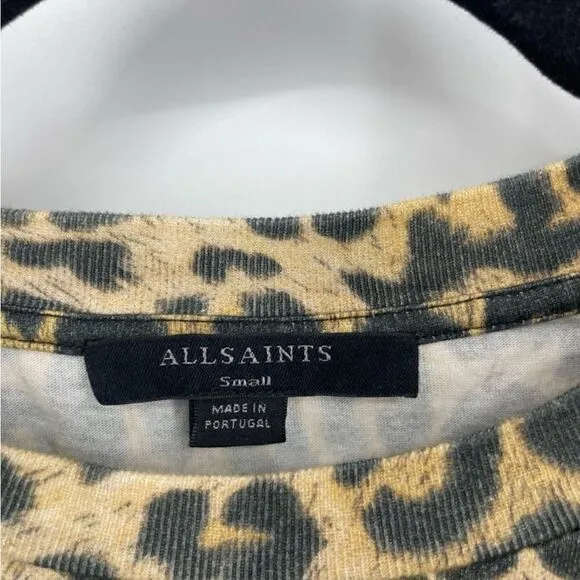 All Saints Coni Tank Leopard Print Dress