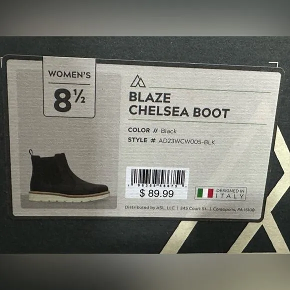 Alpine Design Women's Comfort Blaze Chelsea Boots Black Suede AD23WCW005 - 8.5