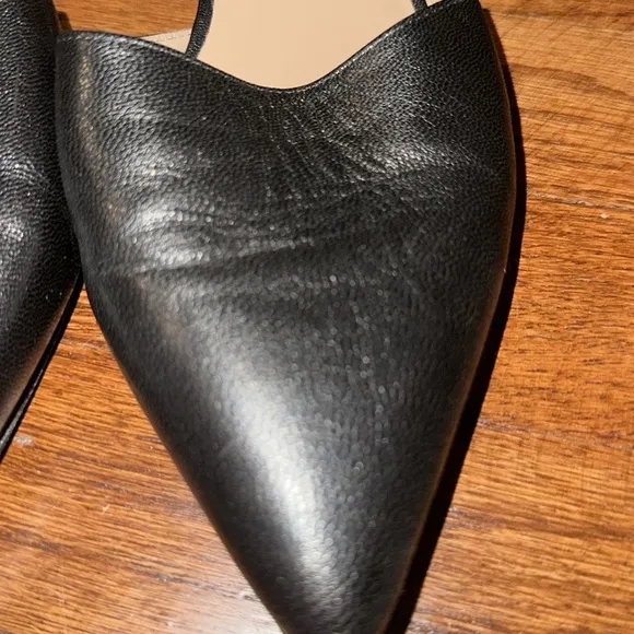 Alumnae Pointy Slip On Shoes, Black