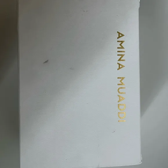 Amina Muaddi Shoes. Box and Dust Bag. Try on Only.
