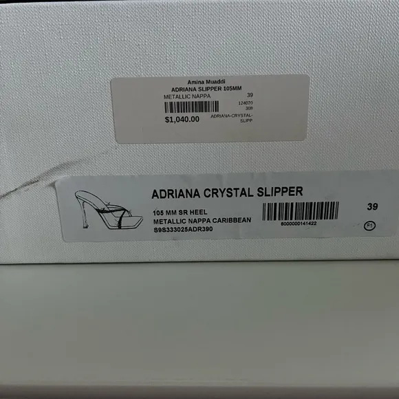 Amina Muaddi Shoes. Box and Dust Bag. Try on Only.
