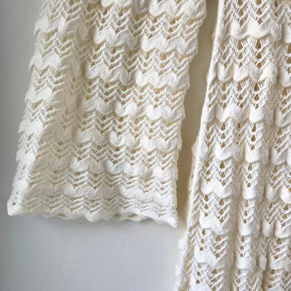&amp; Other Stories Stockholm Atlier NEW Crochet Lacy Knit Maxi Dress Medium NWT