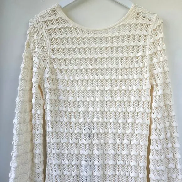 &amp; Other Stories Stockholm Atlier NEW Crochet Lacy Knit Maxi Dress Medium NWT