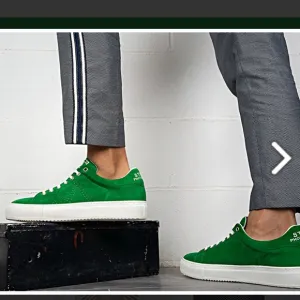 Angelo Pelle Italian Men’s Metropolis Green Suede Sneakers-9