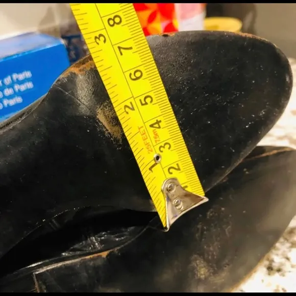 Antique Edwardian Boots, Black Calfskin,