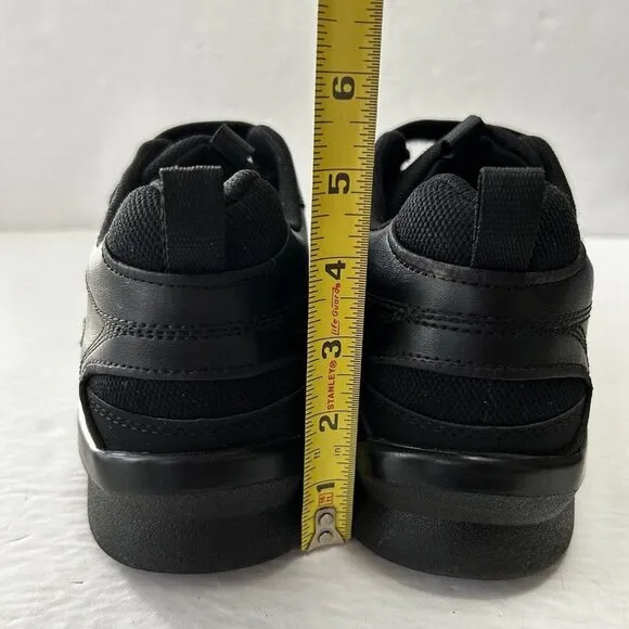 Apex Ambulator 11 Orthopedic Diabetic Leather Sneakers Double Strap Shoes Black