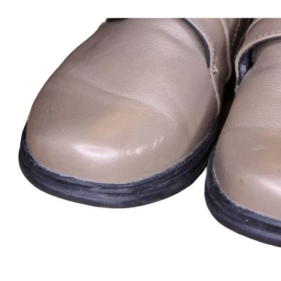 Apex Shoes Tan Brown Leather Single Strap Orthopedic Comfort Size 8.5M