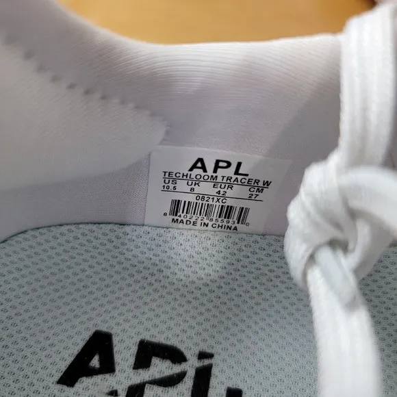 APL TECHLOOM TRACER Running Shoes Women Sz 10.5 White Black Leopard Animal Print