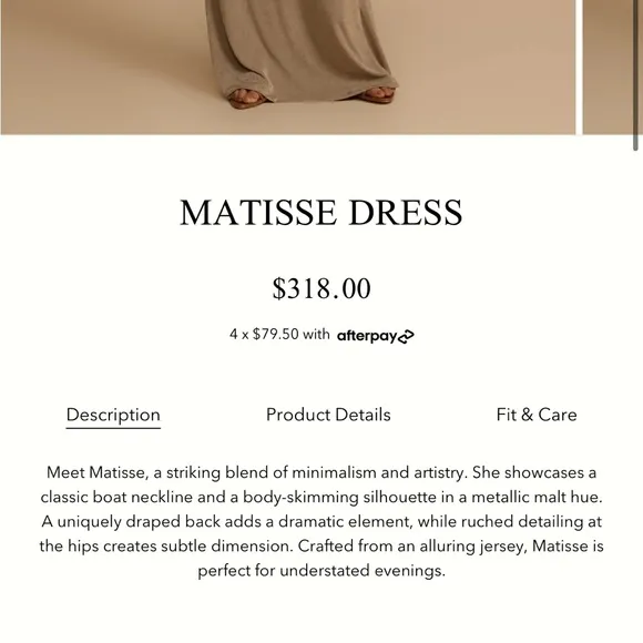ARCINA Ori Matisse Backless Dress