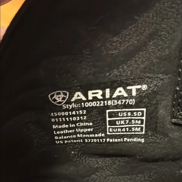 Ariat Black Cowboy Boots