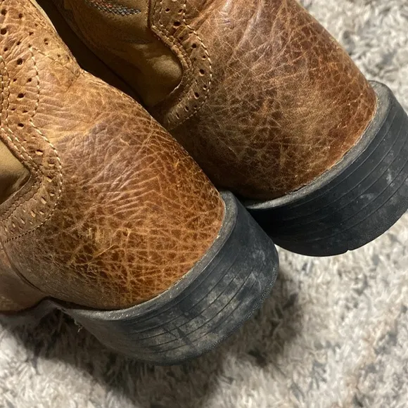 Ariat Heritage Crepe Men's Brown and Tan Western Boots sz 12 EE