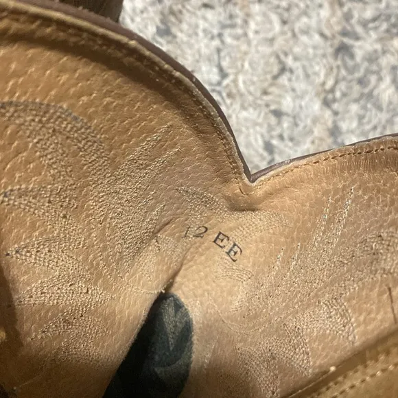 Ariat Heritage Crepe Men's Brown and Tan Western Boots sz 12 EE