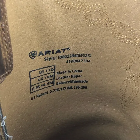 Ariat Heritage Roper Western Brown Boots Men's Sz 11