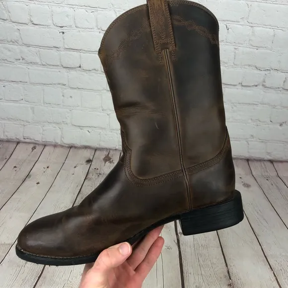 Ariat Heritage Roper Western Brown Boots Men's Sz 11