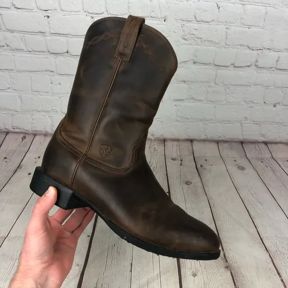 Ariat Heritage Roper Western Brown Boots Men's Sz 11