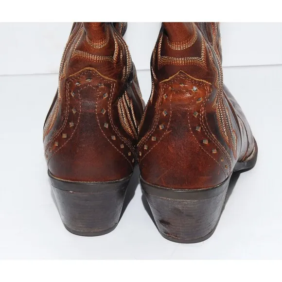Ariat Heritage X Toe Boots SZ 10B Brown Womens Cowgirl Western Style 10005908