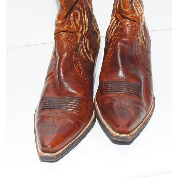 Ariat Heritage X Toe Boots SZ 10B Brown Womens Cowgirl Western Style 10005908