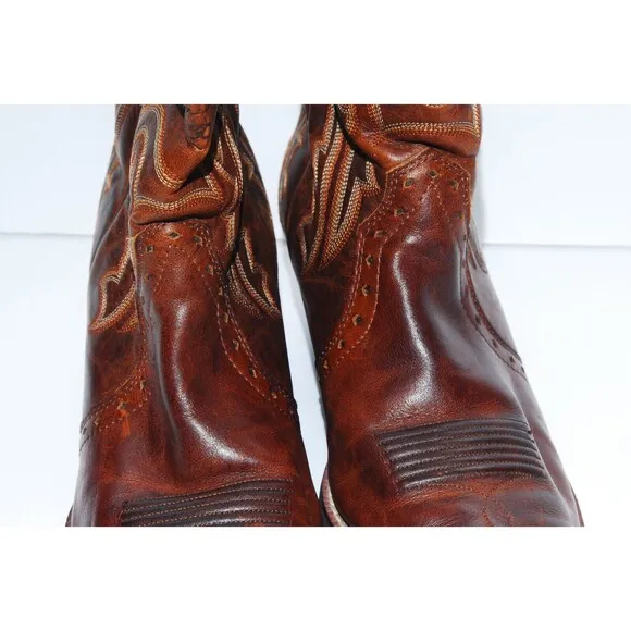Ariat Heritage X Toe Boots SZ 10B Brown Womens Cowgirl Western Style 10005908