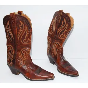 Ariat Heritage X Toe Boots SZ 10B Brown Womens Cowgirl Western Style 10005908