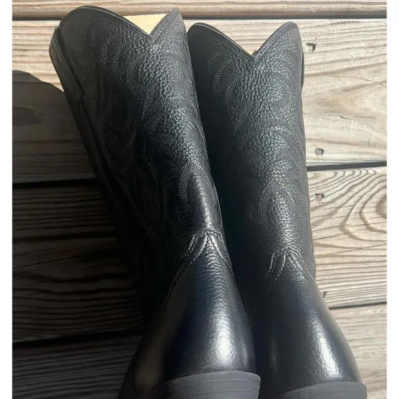 ARIAT Men’s Heritage Deertan R Toe Western Boots Black Size 7.5 D