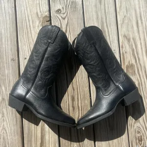 ARIAT Men’s Heritage Deertan R Toe Western Boots Black Size 7.5 D