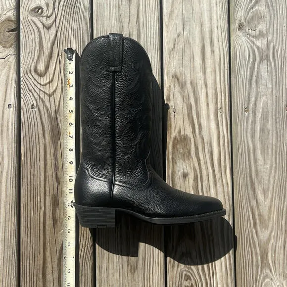 ARIAT Men’s Heritage Deertan R Toe Western Boots Black Size 7.5 D