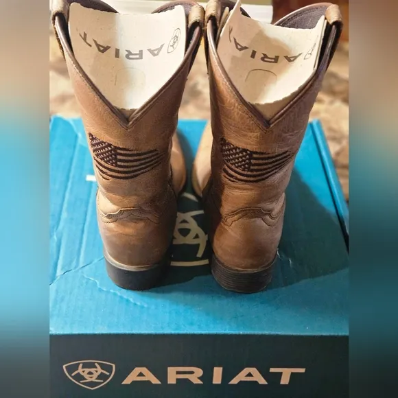 ARIAT Patriot II Kids Cowboy Western Boot Homestead Brown, Size 2M