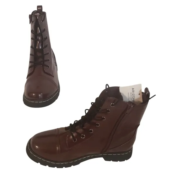 Arizona Jean Co Women's Brown Lace-Up Boots SZ 7 1/2 New with Tags
