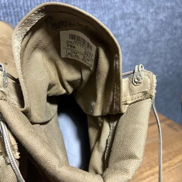 Army Boots Men's 9 W Brown Coyote Tan Hot Weather Vibram Military Combat USA