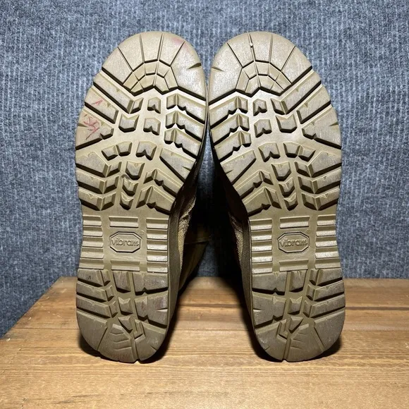 Army Boots Men's 9 W Brown Coyote Tan Hot Weather Vibram Military Combat USA