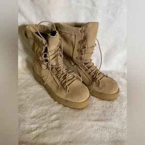 Army grade combat boots