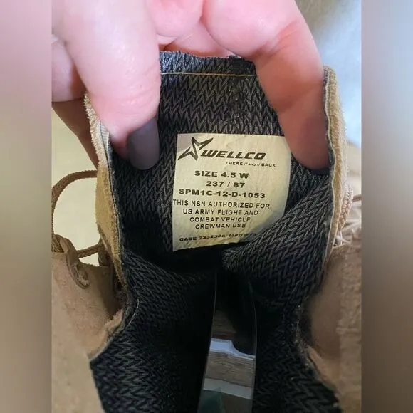 Army grade combat boots