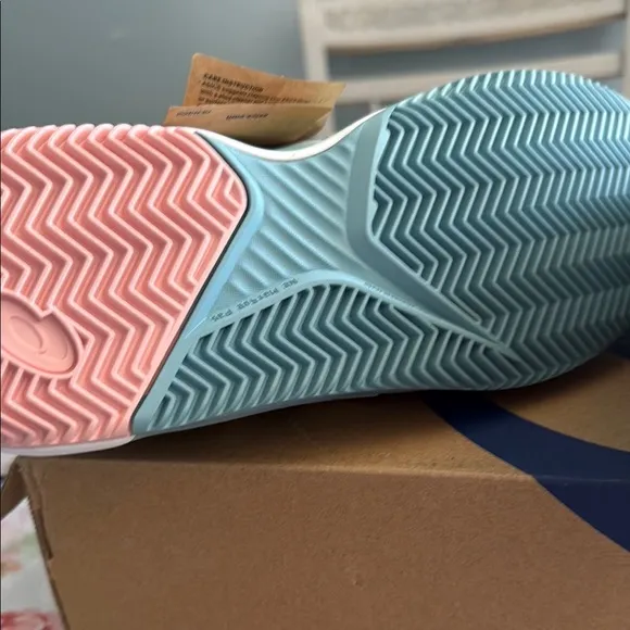 Asics Blue and White Athletic Shoes with Signature Stripes
