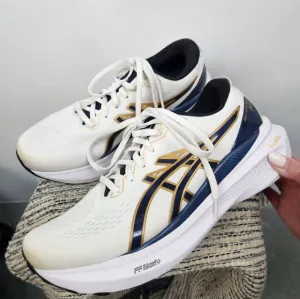 Asics Gel-Keyano Womens Size 10 White Navy Running Shoes