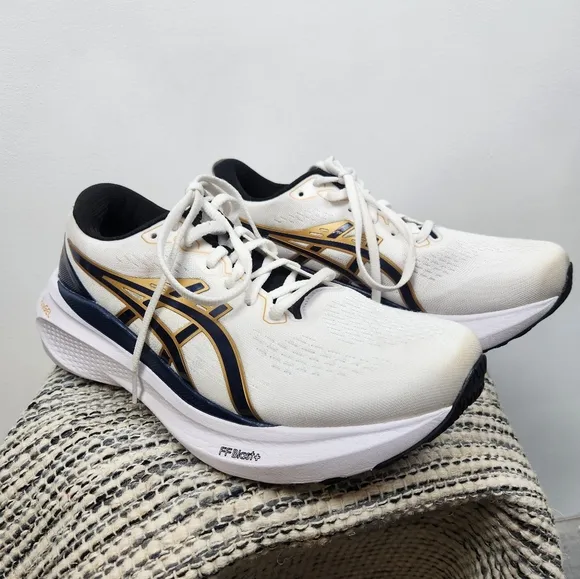 Asics Gel-Keyano Womens Size 10 White Navy Running Shoes