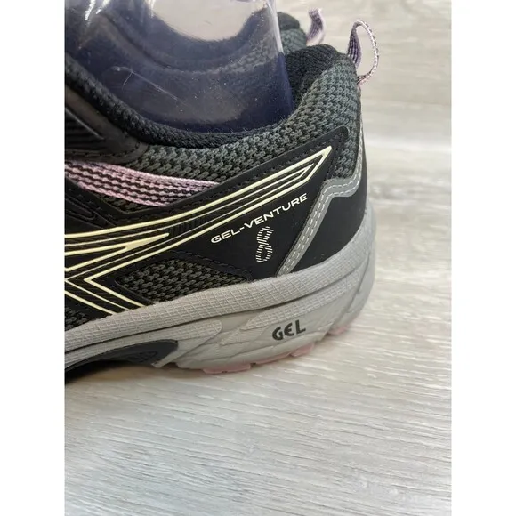 Asics Gel-Venture 8 1012A708.002 Women's 7.5 Black Mesh Athletic Sneaker Shoes