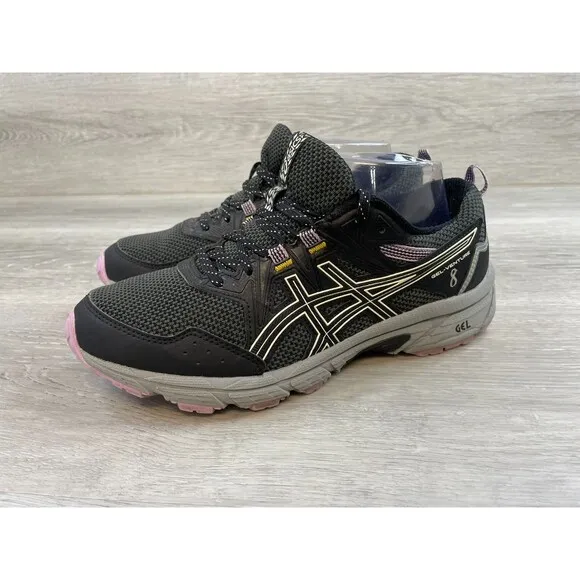 Asics Gel-Venture 8 1012A708.002 Women's 7.5 Black Mesh Athletic Sneaker Shoes