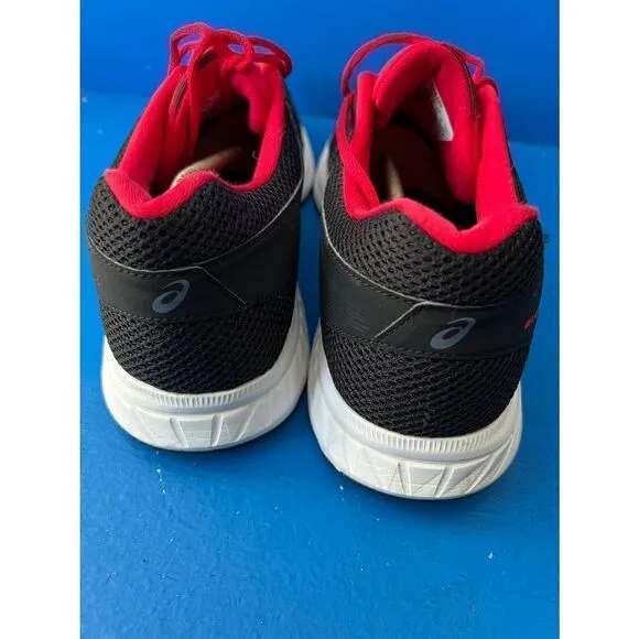 ASICS Men's Gel-Contend 6 Gray &amp; Red Mesh Running Shoes US 13