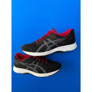 ASICS Men's Gel-Contend 6 Gray &amp; Red Mesh Running Shoes US 13