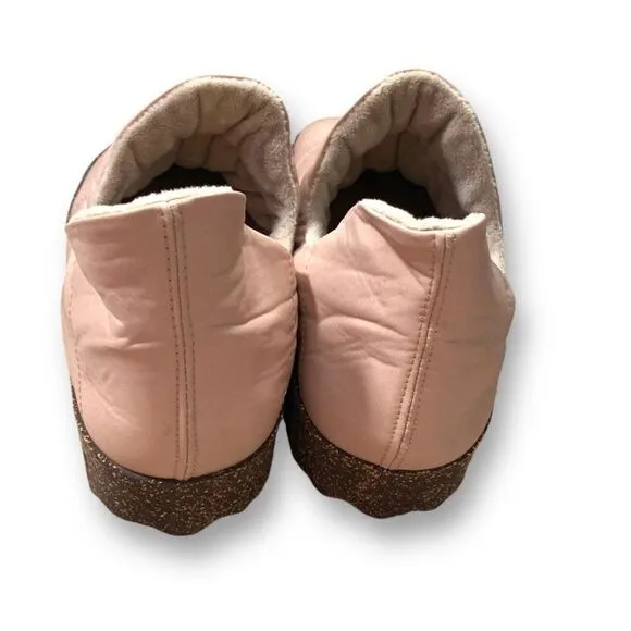 Asportuguesas Crus Light Pink Fabric Slip-On Shoes Cork Sole EU 41 Sustainable