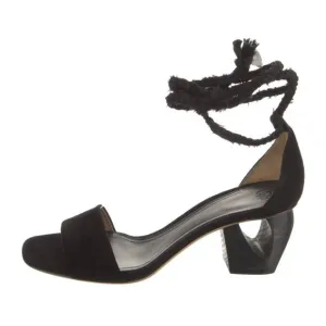 AUTH The Row Hanna Suede tie-up sandals EU 40 black