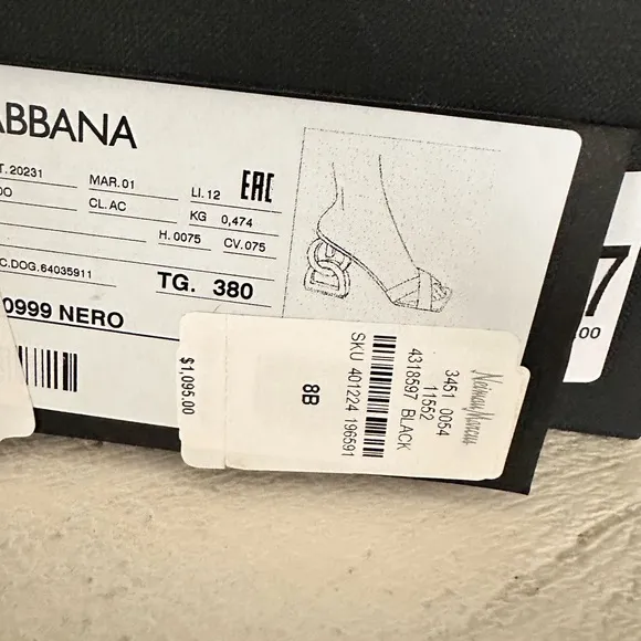 Authentic Dolce &amp; Gabbana Black Women's Shoes