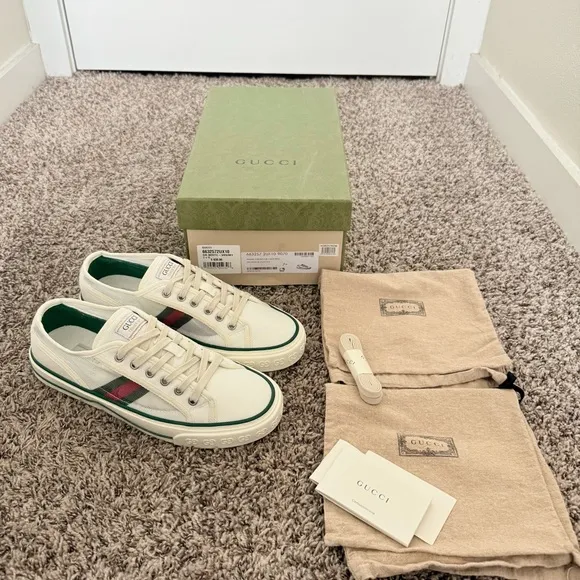 Authentic Gucci Web Sneakers
