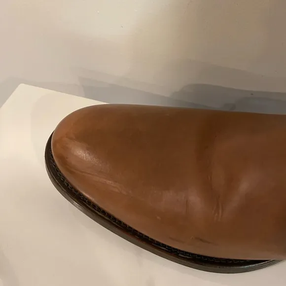 Authenticated Prada Brown Leather Knee-High Boots