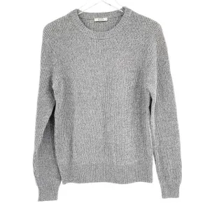 AYR Sweater Size XS The Sloop NEW Soft Gray Fuzzy TV Color Merino Wool Crew Neck