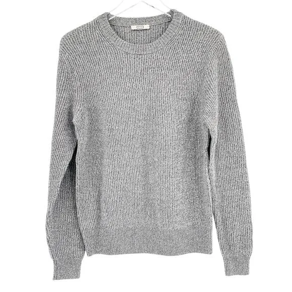 AYR Sweater Size XS The Sloop NEW Soft Gray Fuzzy TV Color Merino Wool Crew Neck